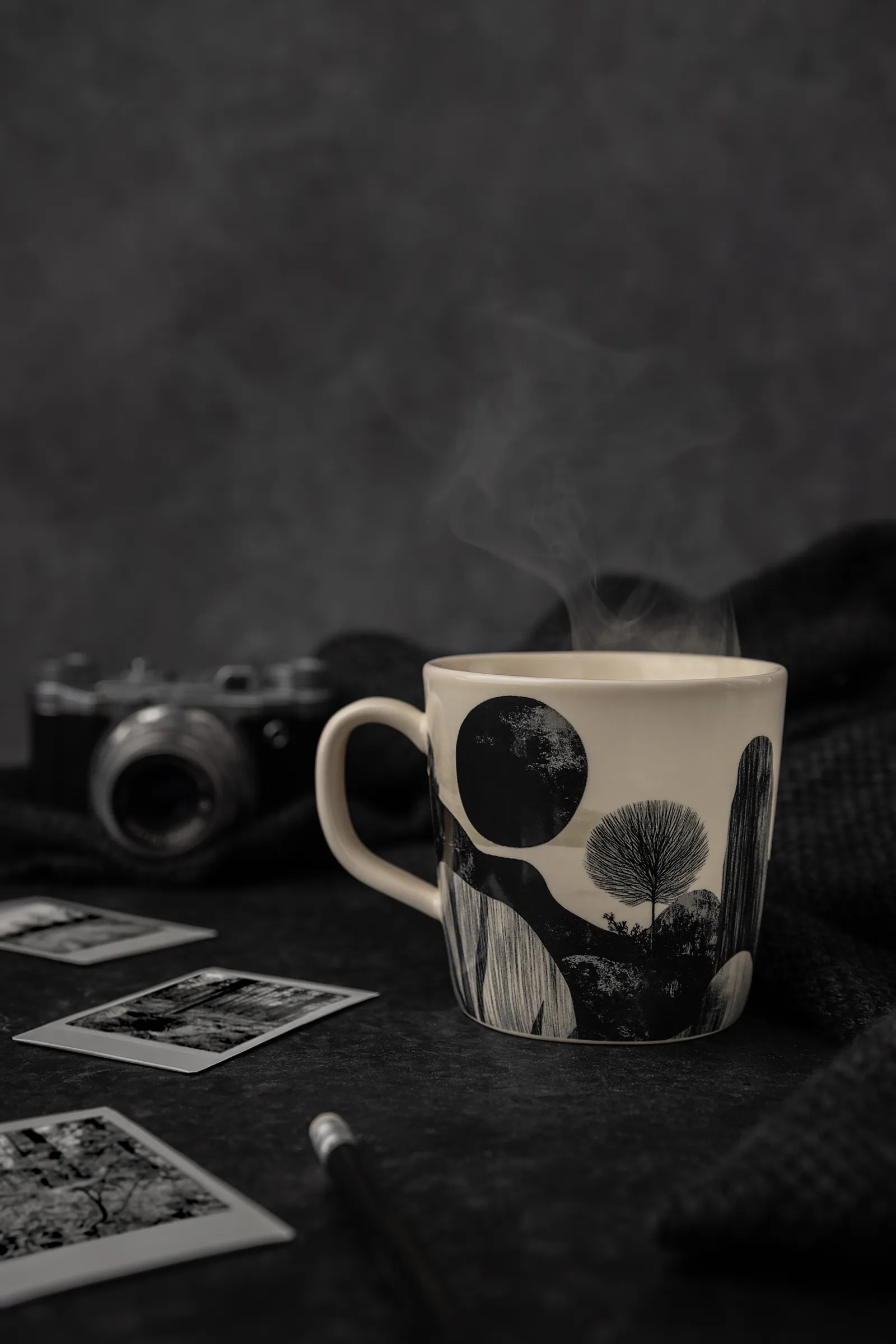 En vy över monokrom tystnad