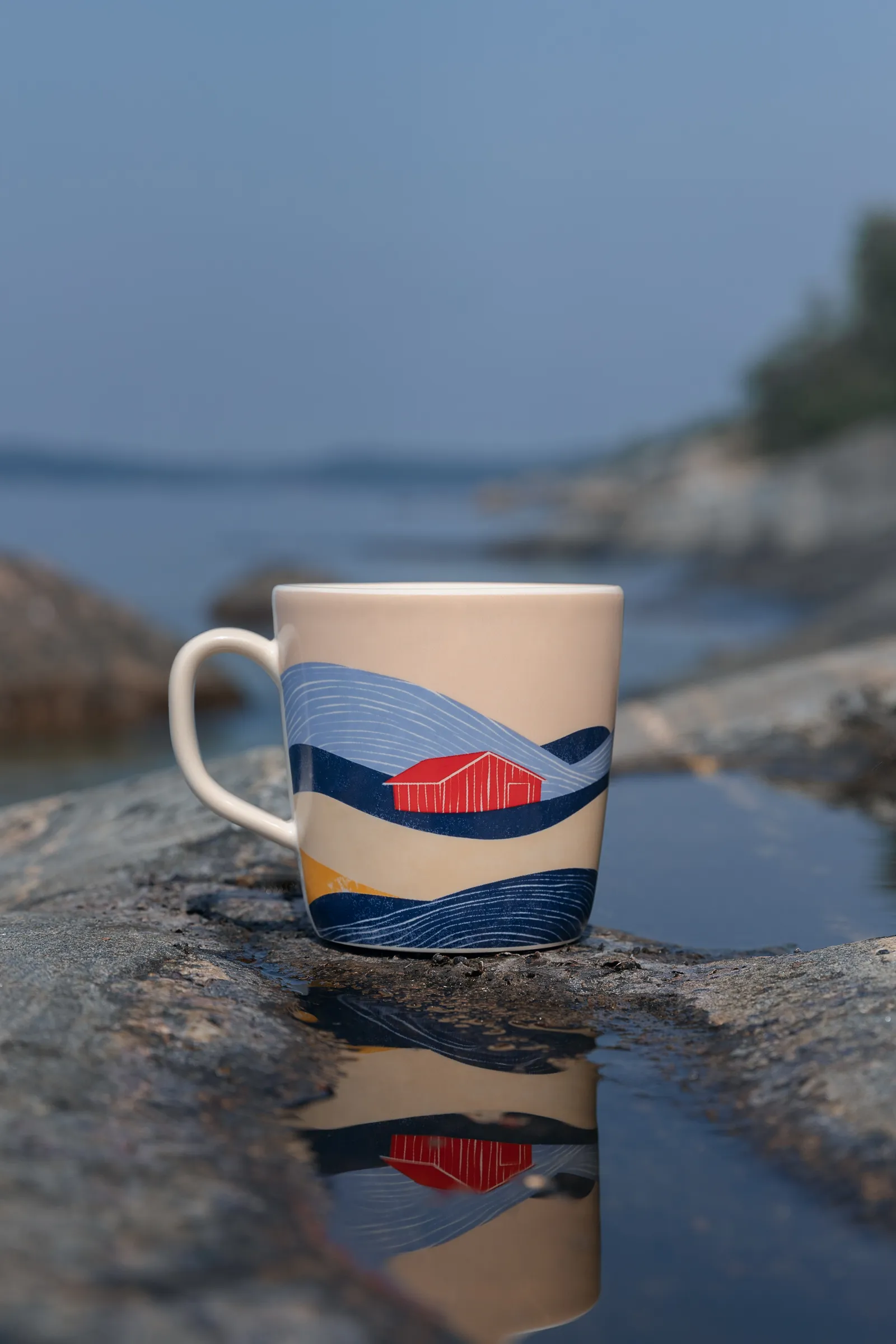 Ein Blick auf die Küstenmorgenröte