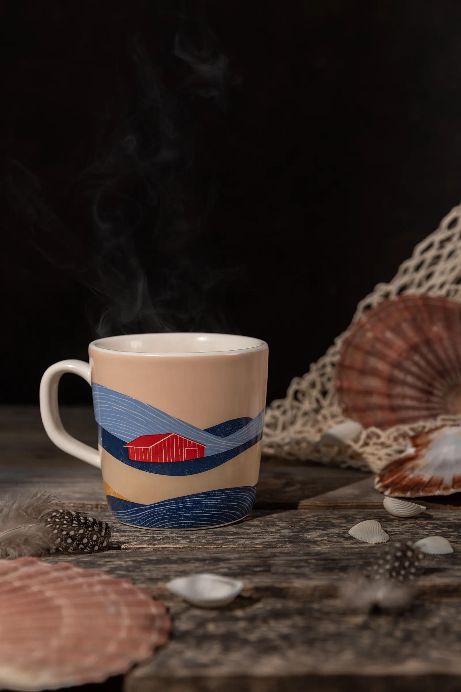 Ein Blick auf die Küstenmorgenröte