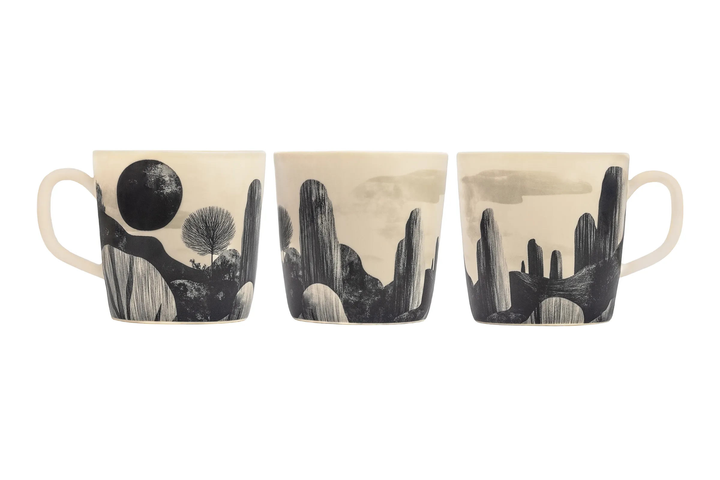 En vy över monokrom tystnad