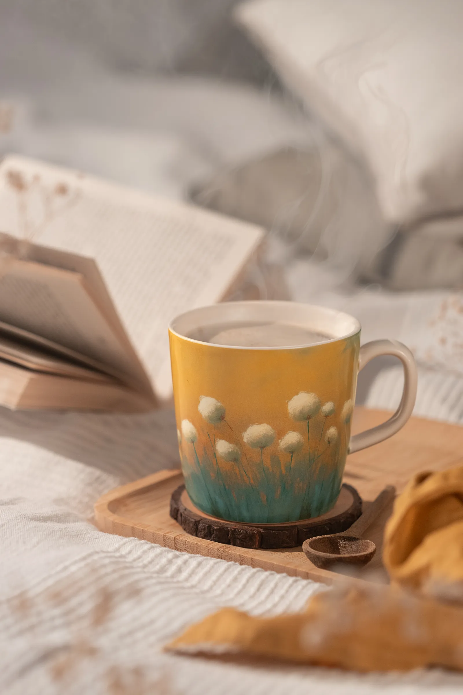 En vy över arktisk bomull