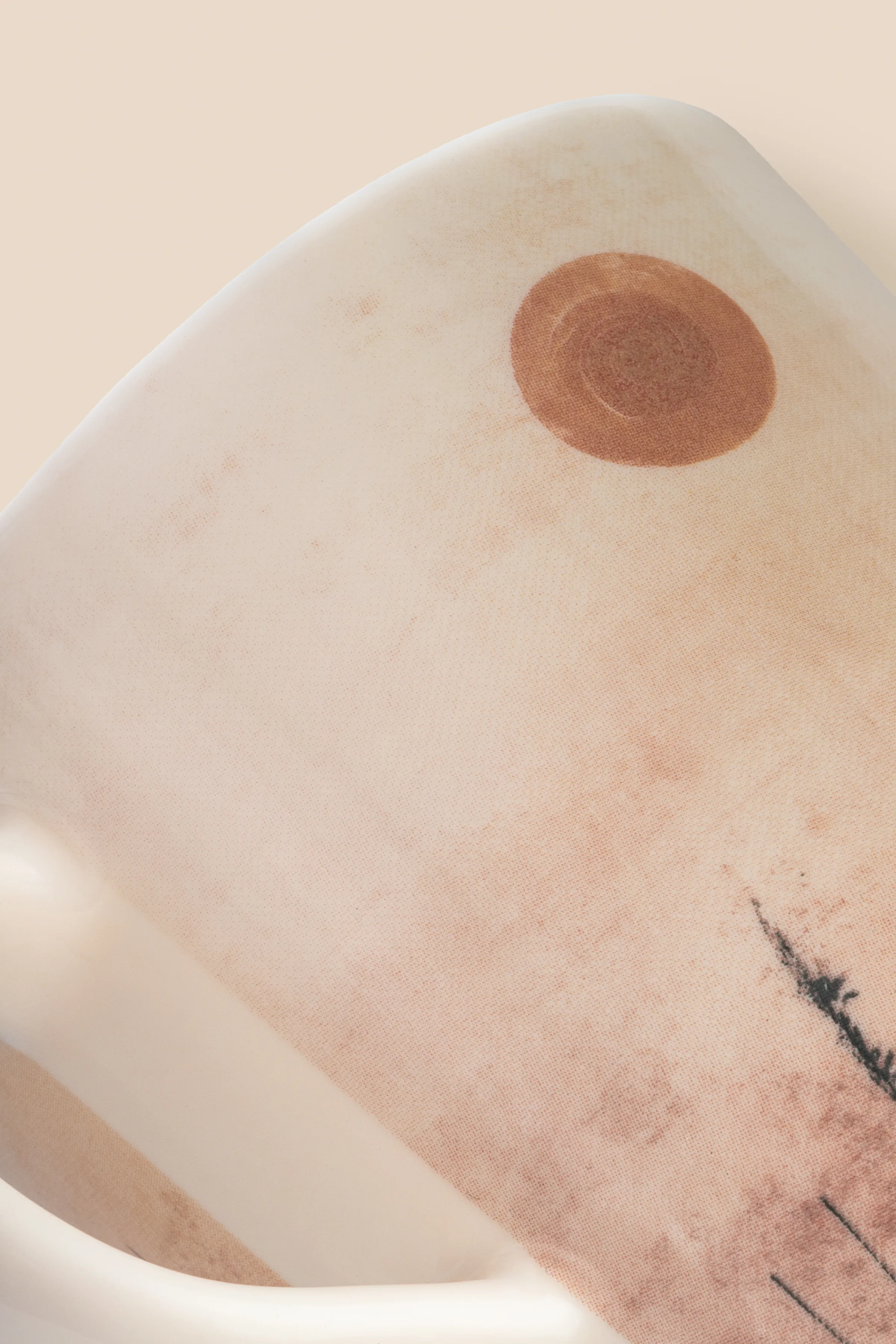 Clay surface catching light